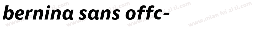 bernina sans offc字体转换